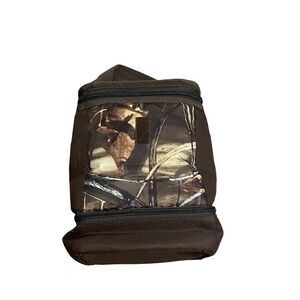 ‎fit&fresh insulated camo brown lunch bag